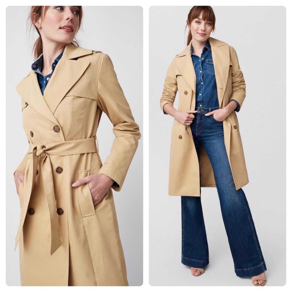 UNTUCKit Dahlia Trench Coat Khaki Women’s Large